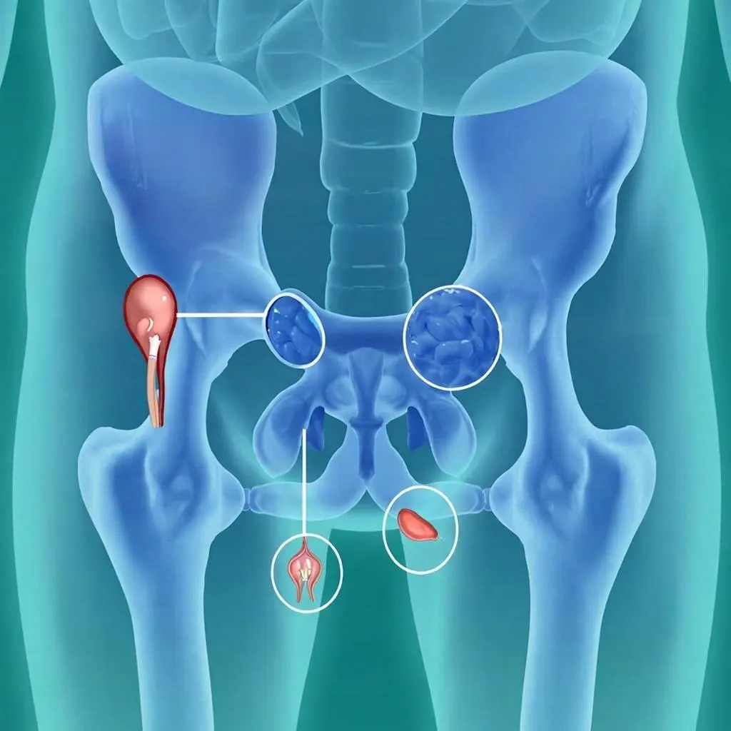 аденома простаты схематично